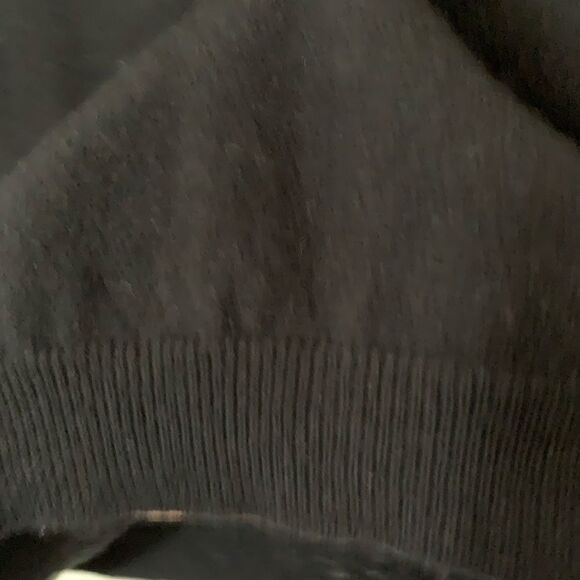 Weatherproof black merino/cashmere sweater, very elegant and warm, stylish, XL - Picture 6 of 7